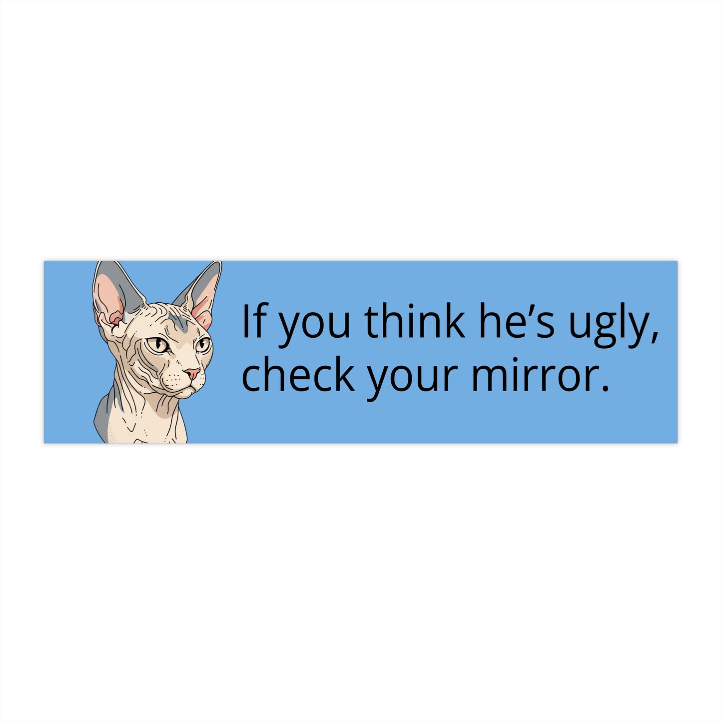 Sphynx Cat Bumper Sticker