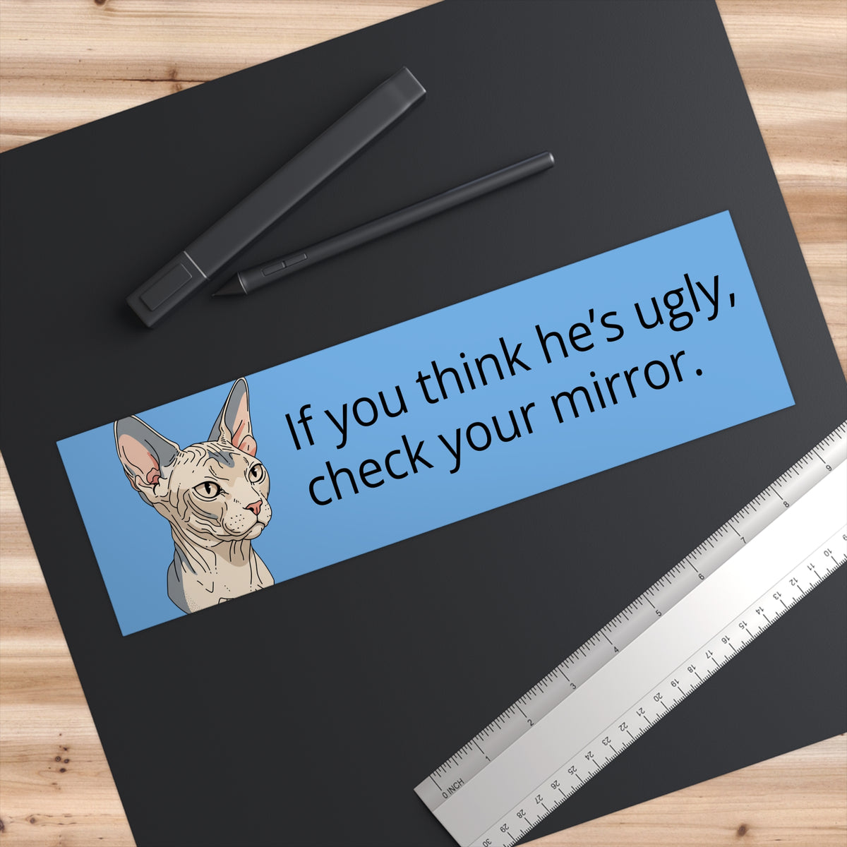 Sphynx Cat Bumper Sticker