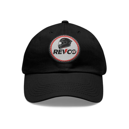 REVCO Logo Dad Hat with Round Leather Patch