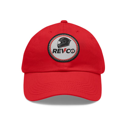 REVCO Logo Dad Hat with Round Leather Patch