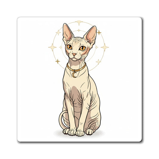 Sphynx Cat Magnet — Hairless Cat Fridge Magnet