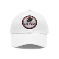 REVCO Logo Dad Hat with Round Leather Patch